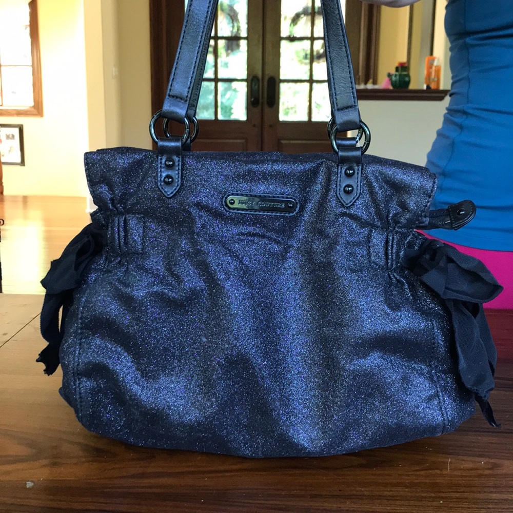BRAND NEW Black glitter juicy bag